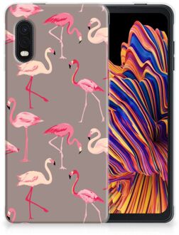 B2Ctelecom Cover Case Samsung Xcover Pro Smartphone hoesje Flamingo