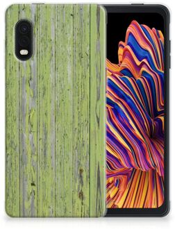 B2Ctelecom Cover Case Samsung Xcover Pro Smartphone hoesje Green Wood