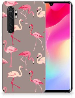 B2Ctelecom Cover Case Xiaomi Mi Note 10 Lite Smartphone hoesje Flamingo