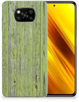 B2Ctelecom Cover Case Xiaomi Poco X3 Smartphone hoesje Green Wood