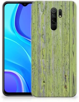 B2Ctelecom Cover Case Xiaomi Redmi 9 Smartphone hoesje Green Wood