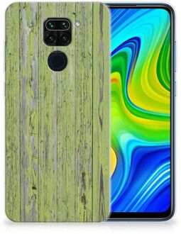 B2Ctelecom Cover Case Xiaomi Redmi Note9 Smartphone hoesje Green Wood