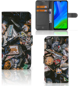 B2Ctelecom Cover Huawei P Smart 2020 Hoesje Personaliseren Badges