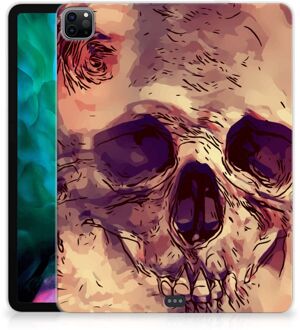 B2Ctelecom Cover iPad Pro 12.9 (2020) | iPad Pro 12.9 (2021) Foto hoesje Skullhead met transparant zijkanten