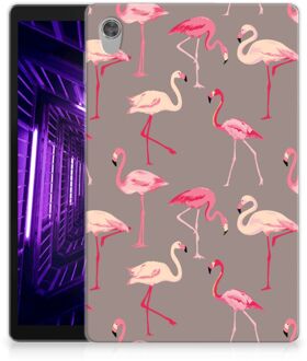 B2Ctelecom Cover Lenovo Tab M10 HD (2de generatie) Back Case Flamingo met transparant zijkanten