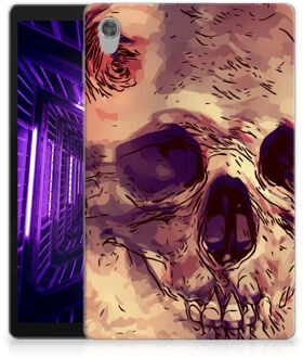 B2Ctelecom Cover Lenovo Tab M10 HD (2de generatie) Foto hoesje Skullhead met transparant zijkanten