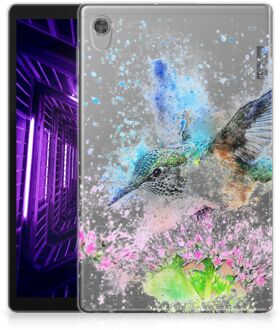 B2Ctelecom Cover Lenovo Tab M10 HD (2de generatie) Print Case Vogel met transparant zijkanten