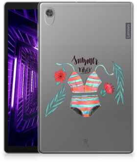 B2Ctelecom Cover Lenovo Tab M10 HD (2de generatie) Tablettas Quotes Boho Summer met transparant zijkanten