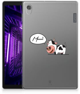 B2Ctelecom Cover Lenovo Tab M10 HD (2de generatie) TPU Case Cow Gepersonaliseerd Cadeau met transparant zijkanten