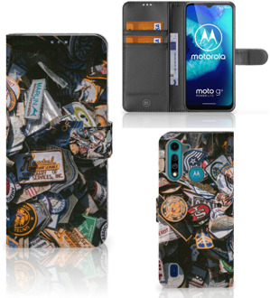 B2Ctelecom Cover Motorola G8 Power Lite Hoesje Personaliseren Badges