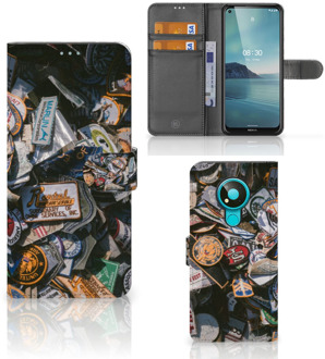 B2Ctelecom Cover Nokia 3.4 Hoesje Personaliseren Badges