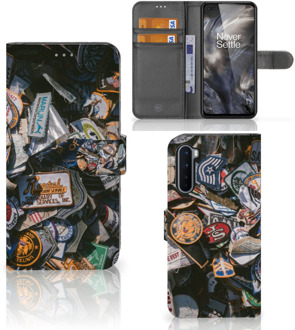 B2Ctelecom Cover OnePlus Nord Hoesje Personaliseren Badges