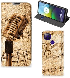 B2Ctelecom Cover Ontwerpen Motorola Moto G9 Power Telefoonhoesje Bladmuziek