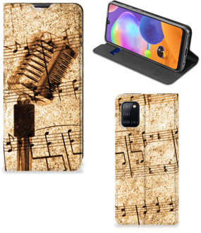 B2Ctelecom Cover Ontwerpen Samsung Galaxy A31 Telefoonhoesje Bladmuziek