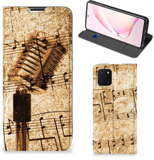 B2Ctelecom Cover Ontwerpen Samsung Galaxy Note 10 Lite Telefoonhoesje Bladmuziek