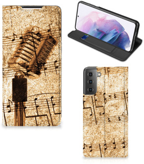 B2Ctelecom Cover Ontwerpen Samsung Galaxy S21 Plus Telefoonhoesje Bladmuziek