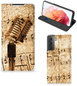 B2Ctelecom Cover Ontwerpen Samsung Galaxy S21 Telefoonhoesje Bladmuziek