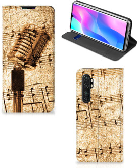 B2Ctelecom Cover Ontwerpen Xiaomi Mi Note 10 Lite Telefoonhoesje Bladmuziek