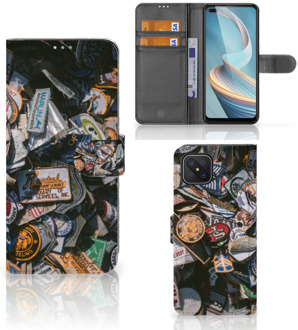 B2Ctelecom Cover OPPO Reno4 Z Hoesje Personaliseren Badges