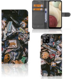 B2Ctelecom Cover Samsung Galaxy A12 Hoesje Personaliseren Badges