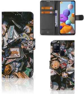 B2Ctelecom Cover Samsung Galaxy A21s Hoesje Personaliseren Badges