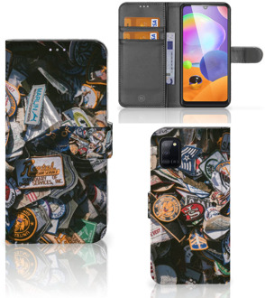 B2Ctelecom Cover Samsung Galaxy A31 Hoesje Personaliseren Badges