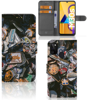 B2Ctelecom Cover Samsung Galaxy M21 Hoesje Personaliseren Badges