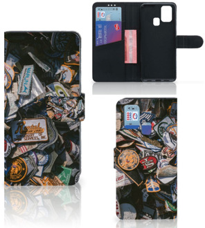 B2Ctelecom Cover Samsung Galaxy M31 Hoesje Personaliseren Badges