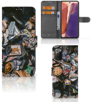 B2Ctelecom Cover Samsung Galaxy Note 20 Hoesje Personaliseren Badges