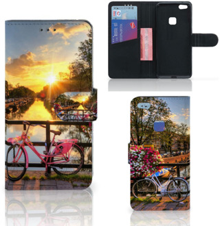 B2Ctelecom Design Hoesje Amsterdamse Grachten voor de Huawei P10 Lite