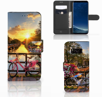 B2Ctelecom Design Hoesje Amsterdamse Grachten voor de Samsung Galaxy S8