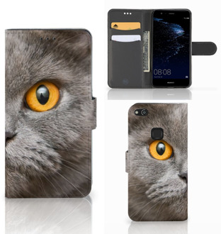 B2Ctelecom Design Hoesje Britse Kat voor de Huawei P10 Lite