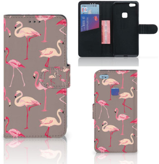 B2Ctelecom Design Hoesje Flamingo's voor de Huawei P10 Lite