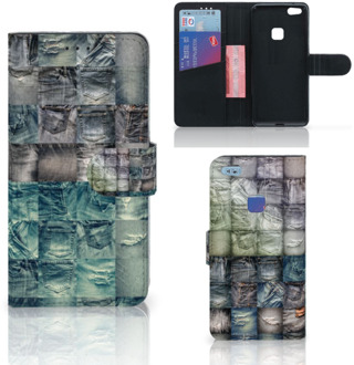 B2Ctelecom Design Hoesje Jeans voor de Huawei P10 Lite