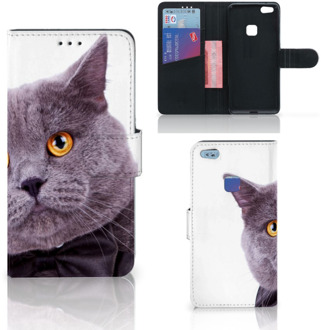 B2Ctelecom Design Hoesje Kat voor de Huawei P10 Lite