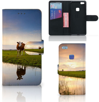 B2Ctelecom Design Hoesje Koeien voor de Huawei P10 Lite