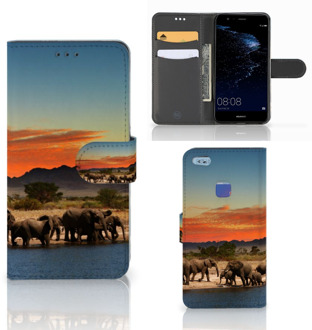 B2Ctelecom Design Hoesje Olifanten voor de Huawei P10 Lite