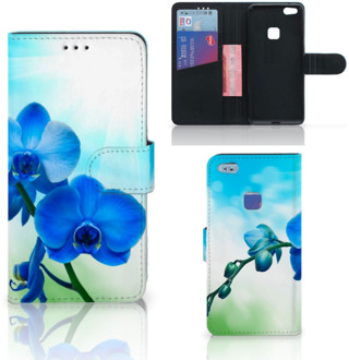 B2Ctelecom Design Hoesje Orchidee Blauw voor de Huawei P10 Lite