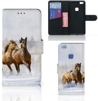 B2Ctelecom Design Hoesje Paarden voor de Huawei P10 Lite