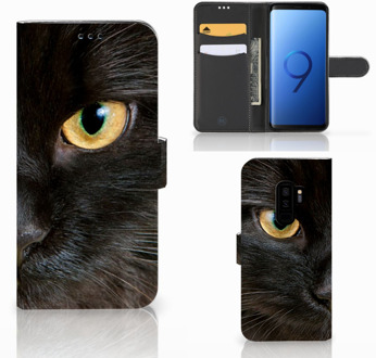 B2Ctelecom Design Hoesje Samsung Galaxy S9 Plus Zwarte Kat