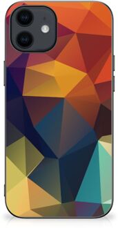 B2Ctelecom Doorzichtig Hoesje iPhone 12 Pro | 12 (6.1") Siliconen Back Cover met Zwarte rand Polygon Color