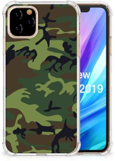 B2Ctelecom Doorzichtige Silicone Hoesje Apple iPhone 11 Pro Army Dark