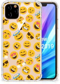 B2Ctelecom Doorzichtige Silicone Hoesje Apple iPhone 11 Pro Emoji