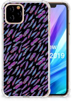 B2Ctelecom Doorzichtige Silicone Hoesje Apple iPhone 11 Pro Feathers Color