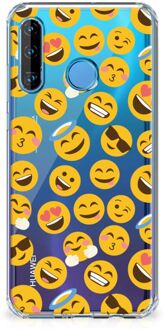 B2Ctelecom Doorzichtige Silicone Hoesje Huawei P30 Lite Emoji