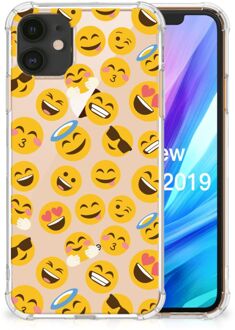 B2Ctelecom Doorzichtige Silicone Hoesje iPhone 11 Emoji