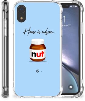 B2Ctelecom Doorzichtige Silicone Hoesje iPhone Xr Nut Home