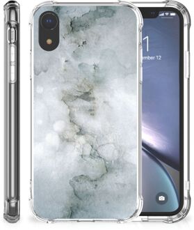 B2Ctelecom Doorzichtige Silicone Hoesje iPhone Xr Painting Grey