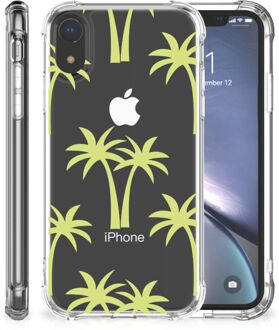 B2Ctelecom Doorzichtige Silicone Hoesje iPhone Xr Palmtrees