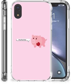 B2Ctelecom Doorzichtige Silicone Hoesje iPhone Xr Pig Mud